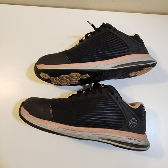 TIMBERLAND PRO women's black and pink drive train work sneakers size 7.5 - Picture 5 of 9